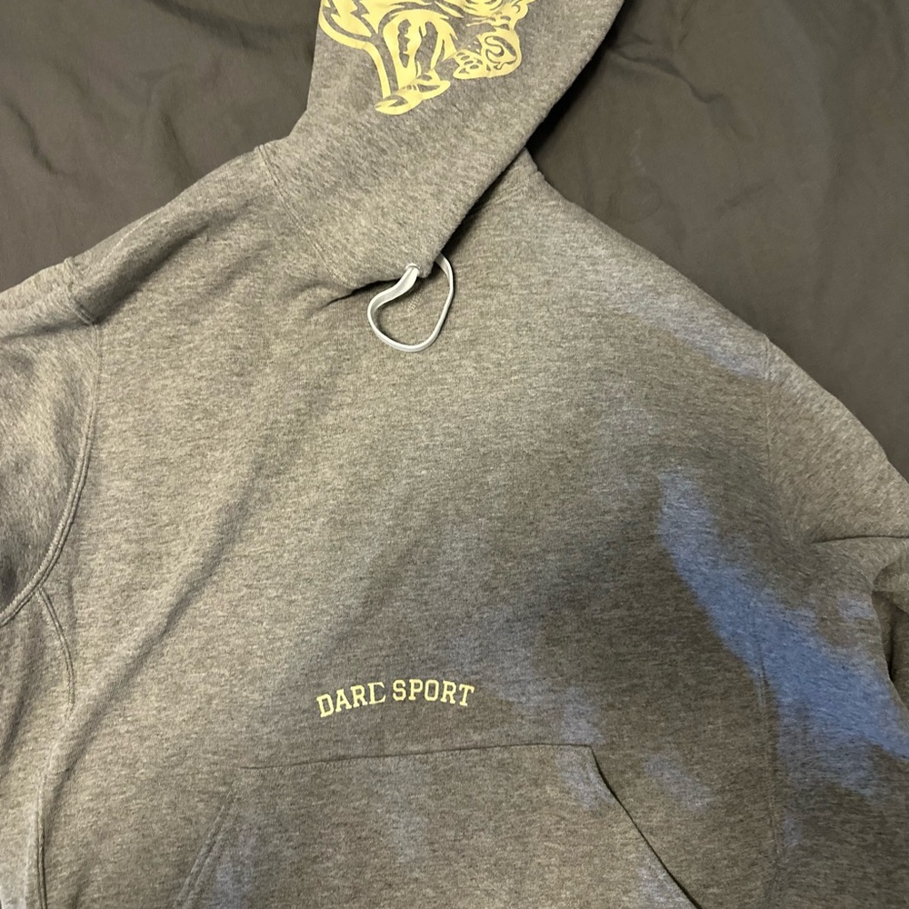 Darc Sport Gray Sweatshirt with Logo Detailing